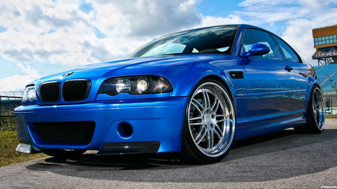 BMW m3 e46 голубая