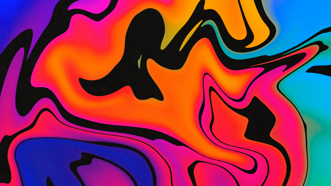 Обои арт, живопись, абстрактное искусство, визуальное искусство, постер в разрешении 1366x768