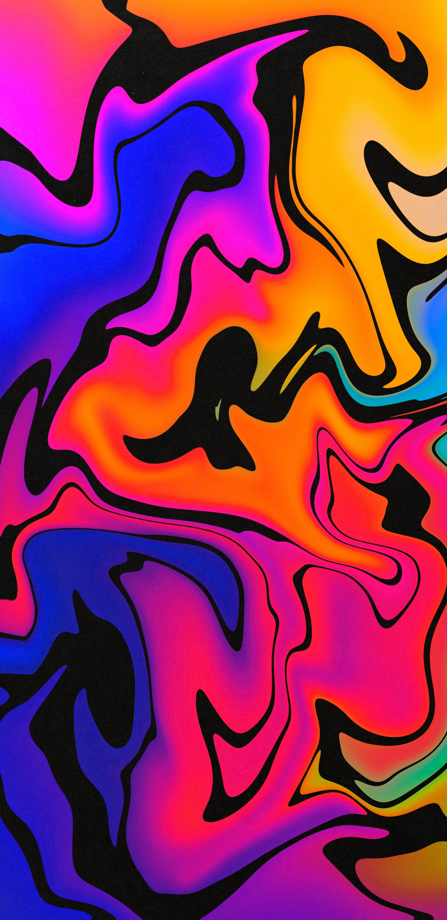 Обои арт, живопись, абстрактное искусство, визуальное искусство, постер в разрешении 1440x2960