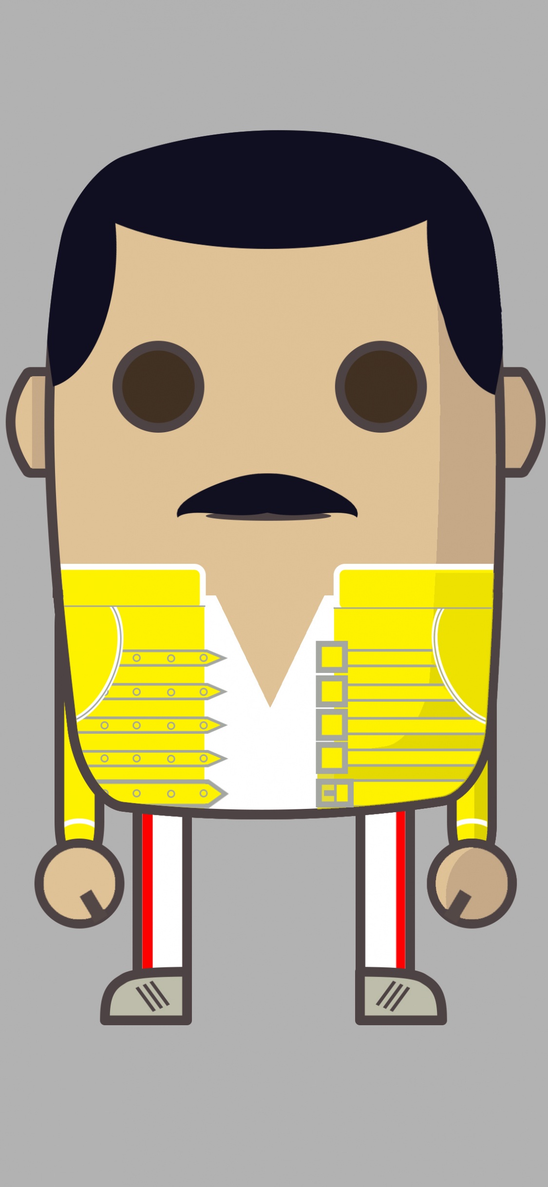 Обои мультфильм, иллюстрация, цифровое искусство, арт, желтый в разрешении 1125x2436