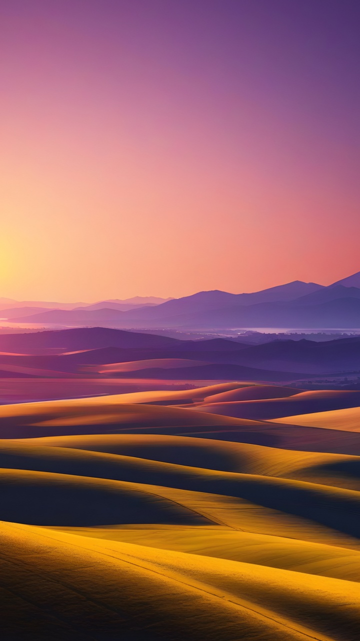 Обои послесвечение, Эпл, Apple Watch, iOS 17, природный ландшафт в разрешении 720x1280