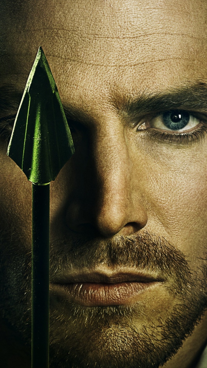 Обои Стивен амелл, стрелка, лицо, глаз, человек в разрешении 720x1280