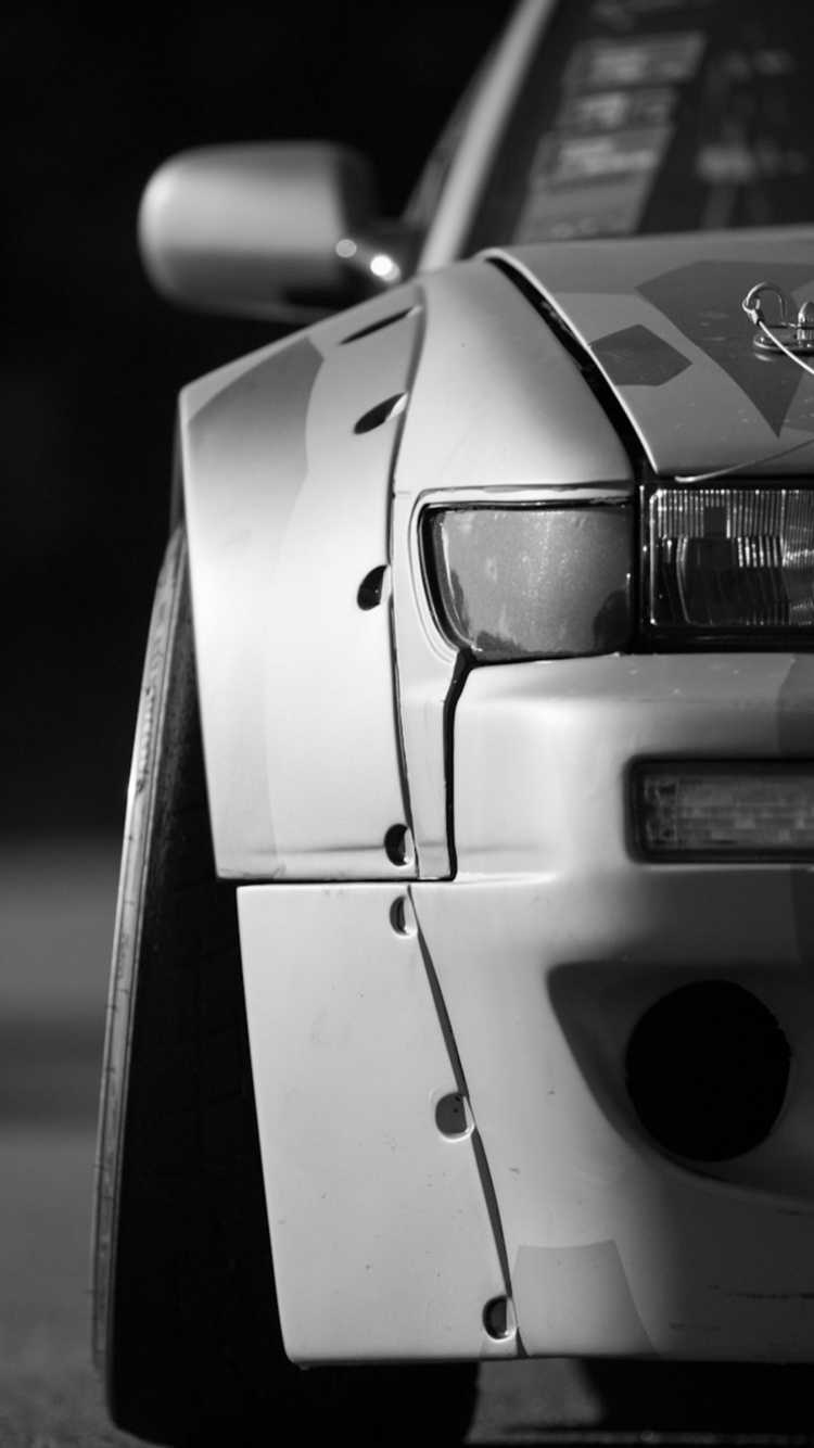 Обои Nissan 200SX, Ниссан, черный и белый, авто, белые в разрешении 750x1334