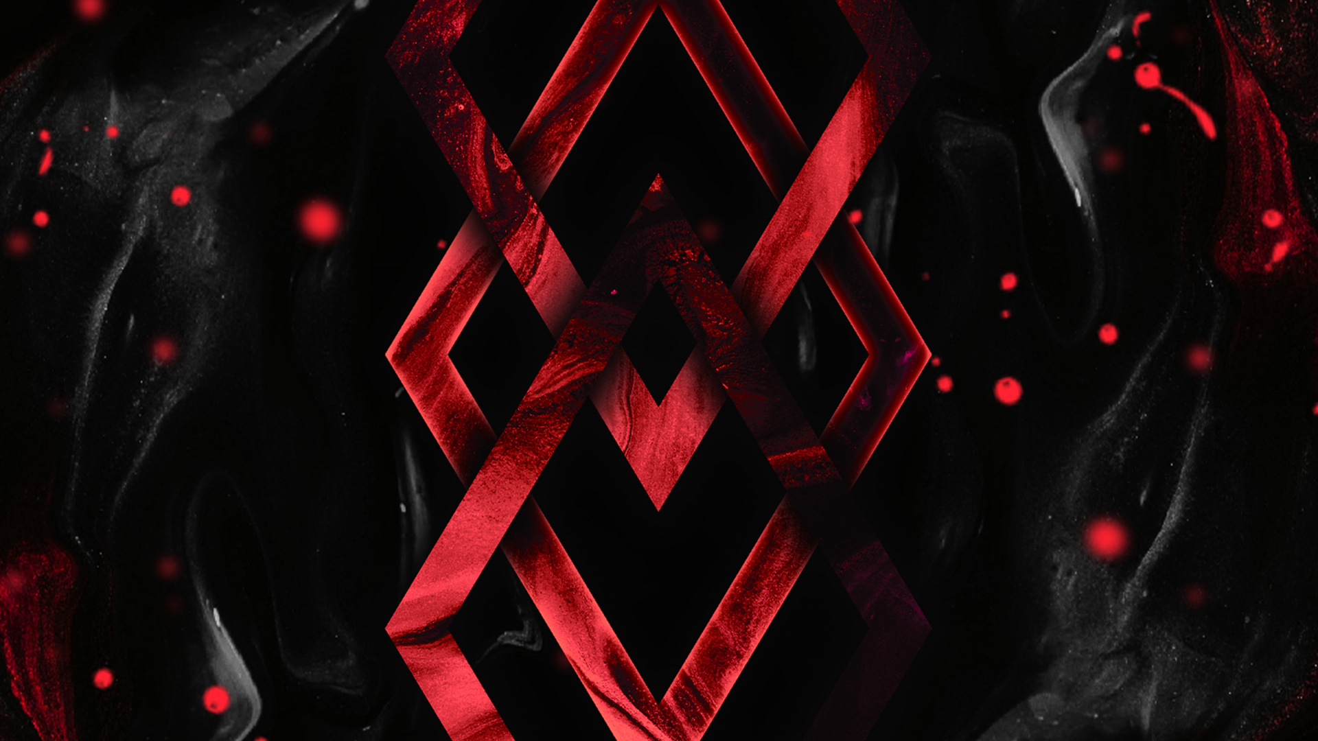 Обои темнота, треугольник, пурпурный цвет, узор, арт в разрешении 1920x1080