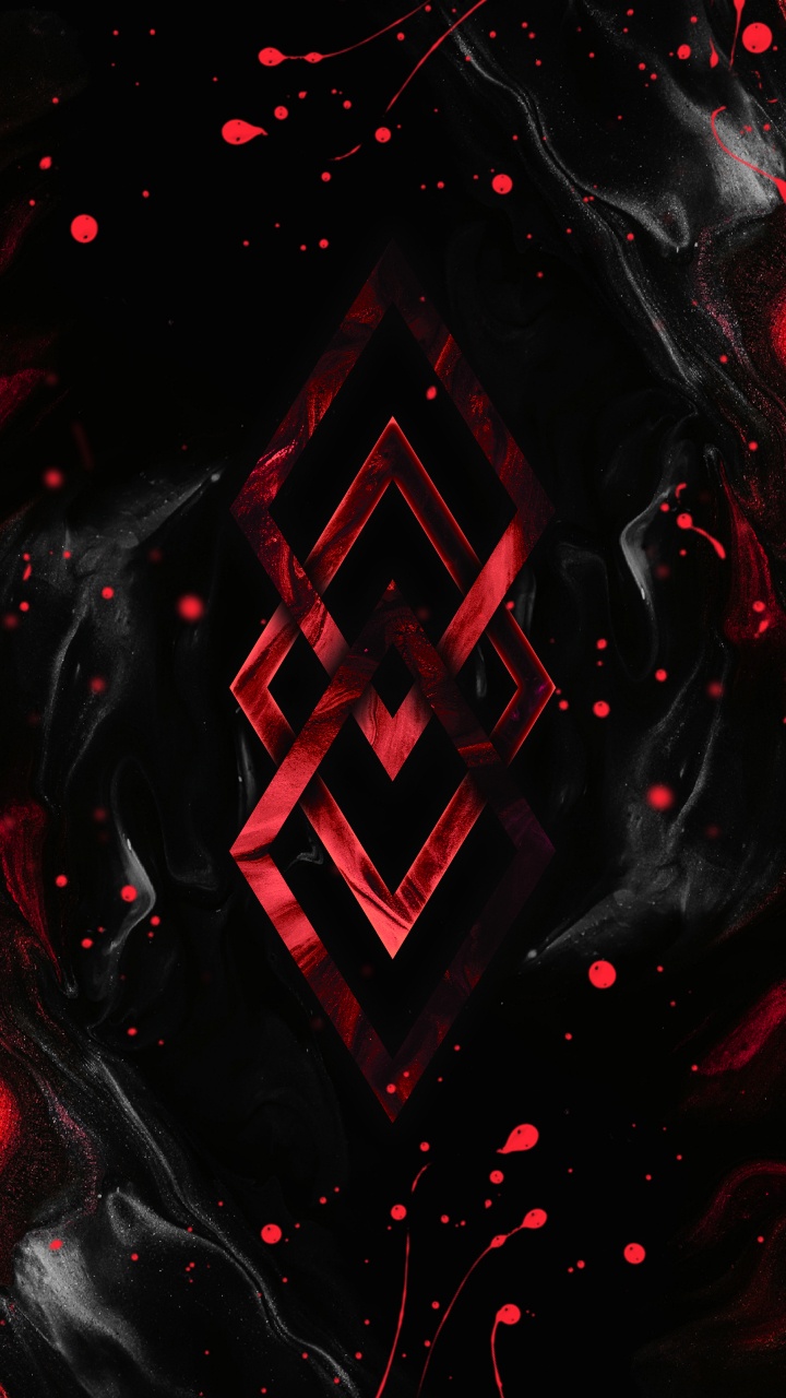 Обои темнота, треугольник, пурпурный цвет, узор, арт в разрешении 720x1280