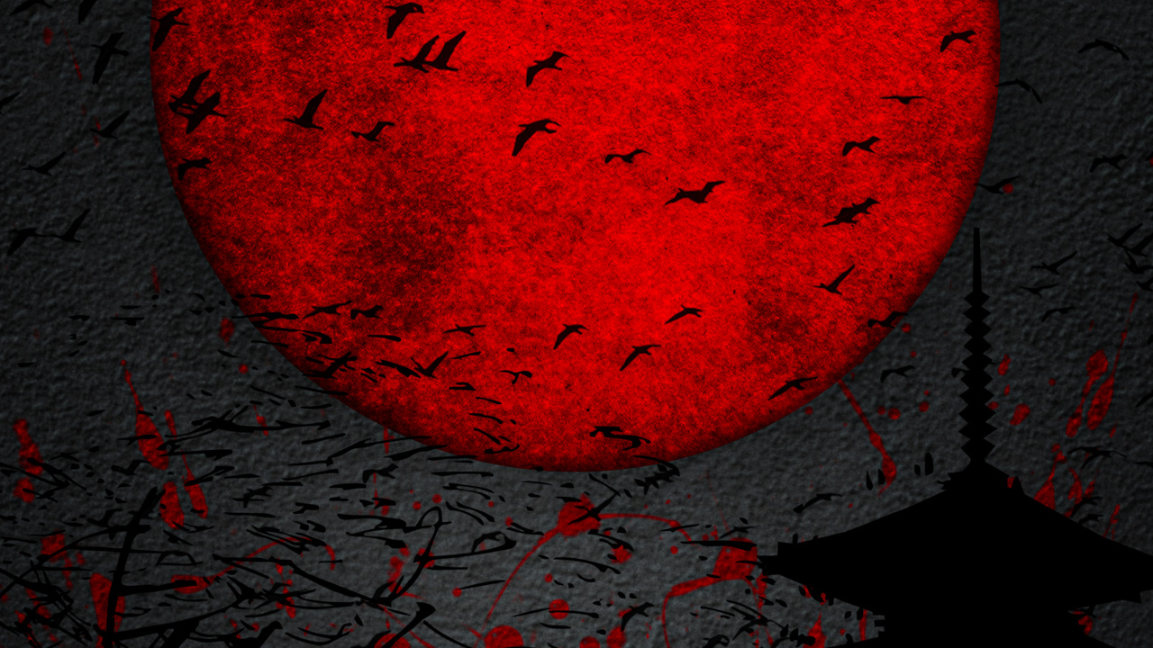 Обои темнота, визуальное искусство, графика, природа, лист в разрешении 1280x720