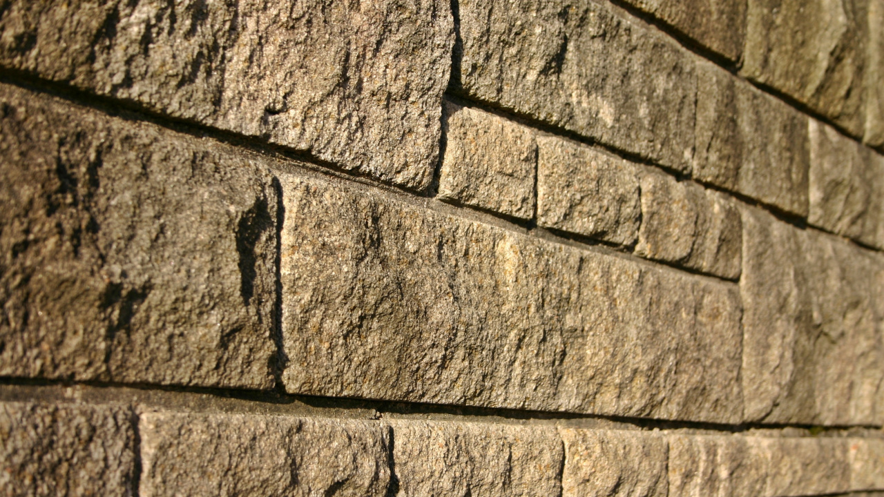 Обои стена, каменная стена, кирпич, кирпичная кладка, линия в разрешении 1280x720