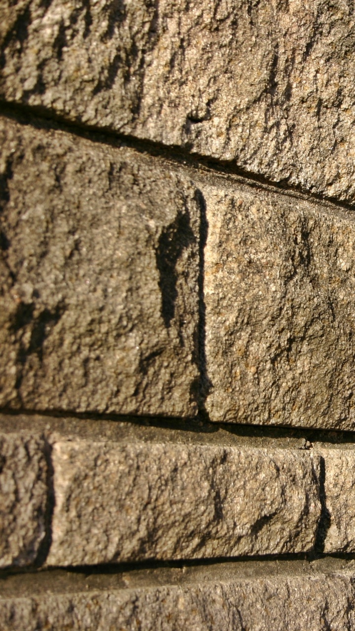 Обои стена, каменная стена, кирпич, кирпичная кладка, линия в разрешении 720x1280