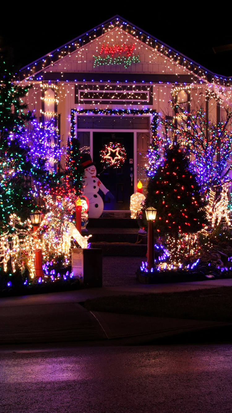 Обои лучшие новогодние украшения, Рождественские украшения, Рождественский день, Рождественские огни, елка в разрешении 750x1334