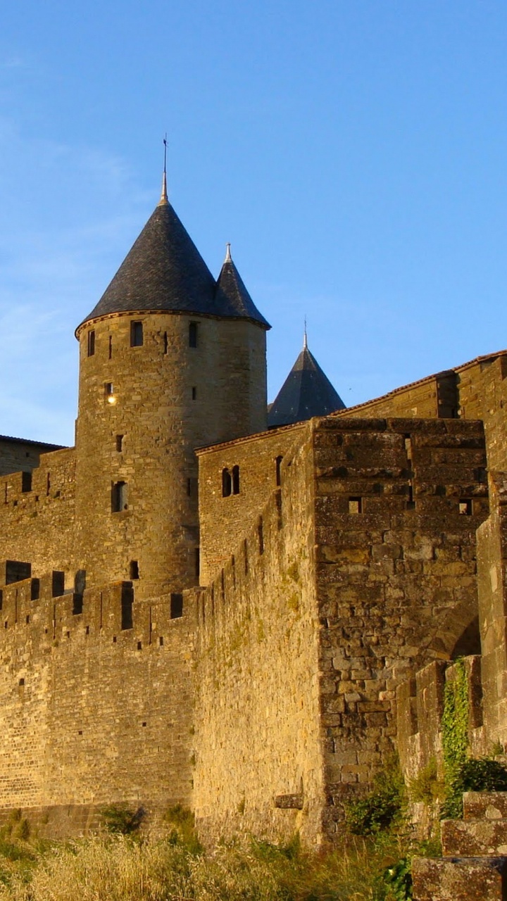 Обои фортификация, замок, средневековая архитектура, здание, историческое место в разрешении 720x1280