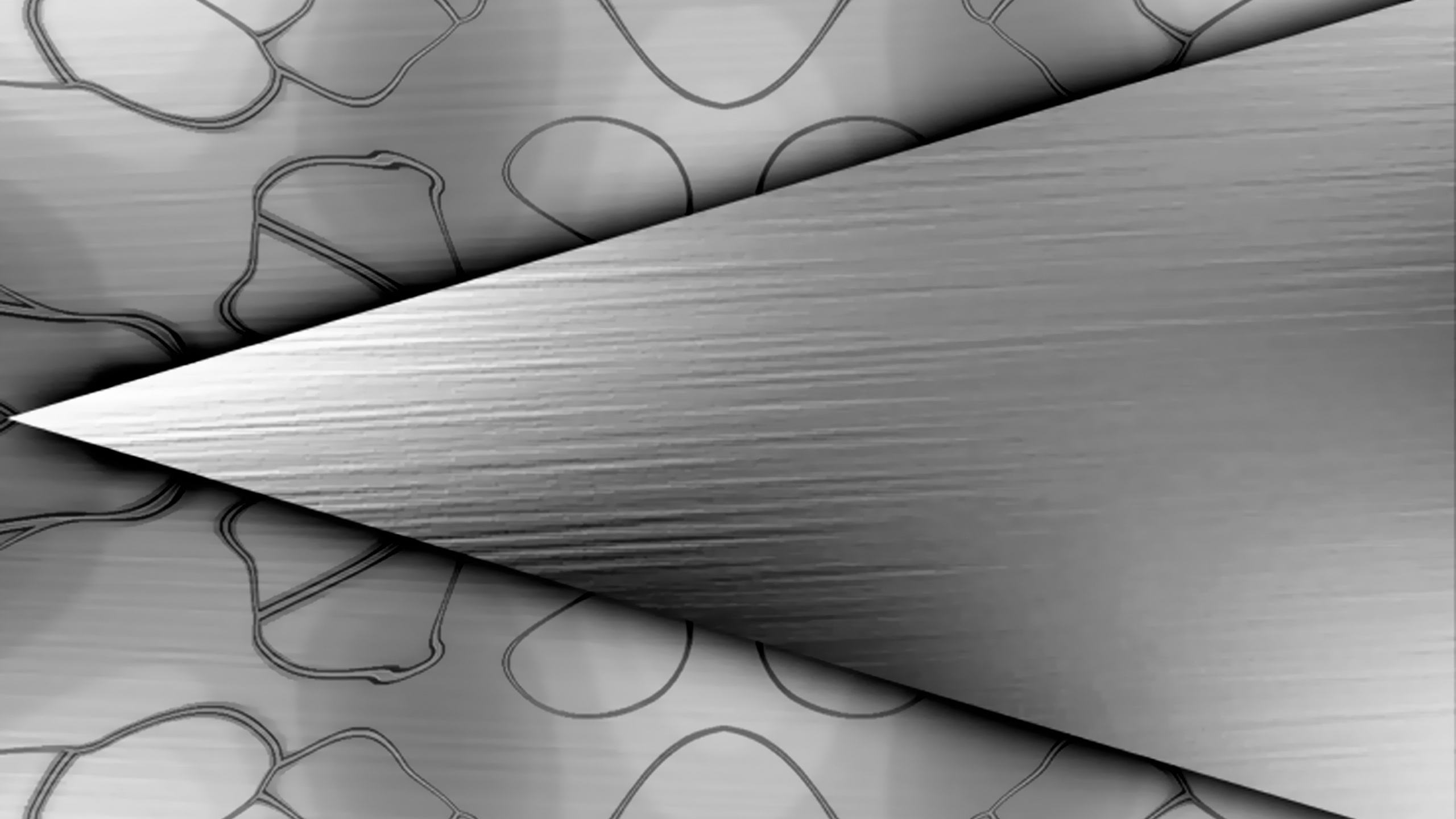 Обои бумага, линия, монохромный, узор, черный и белый в разрешении 2560x1440