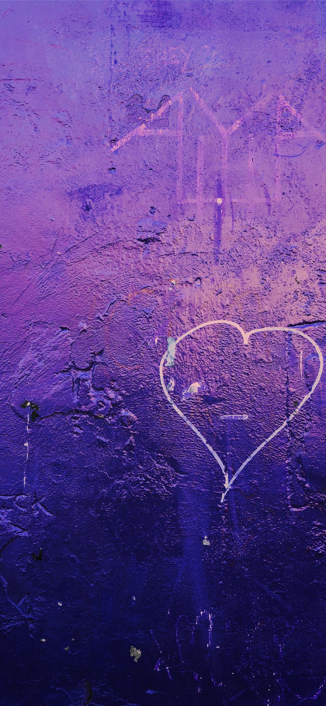 Обои сердце, пурпур, синий, Фиолетовый, линия в разрешении 1125x2436