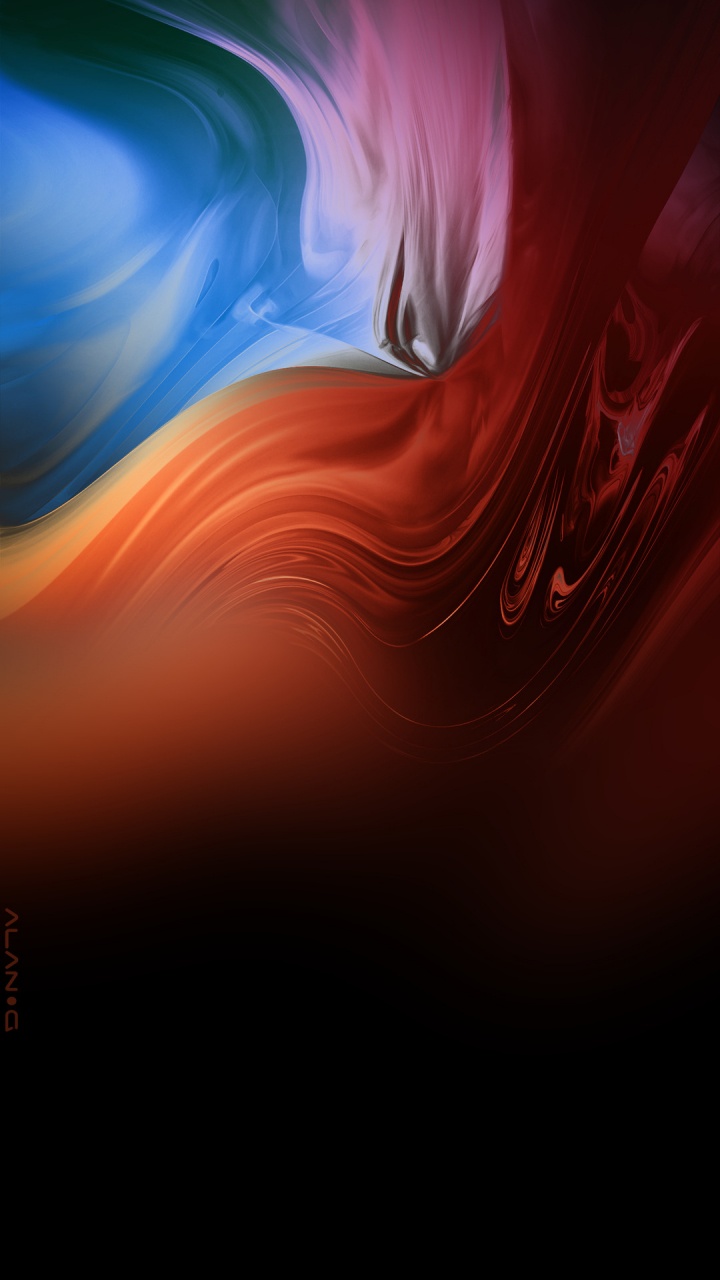 Обои жидкий, арт, электрик, космос, пурпурный цвет в разрешении 720x1280