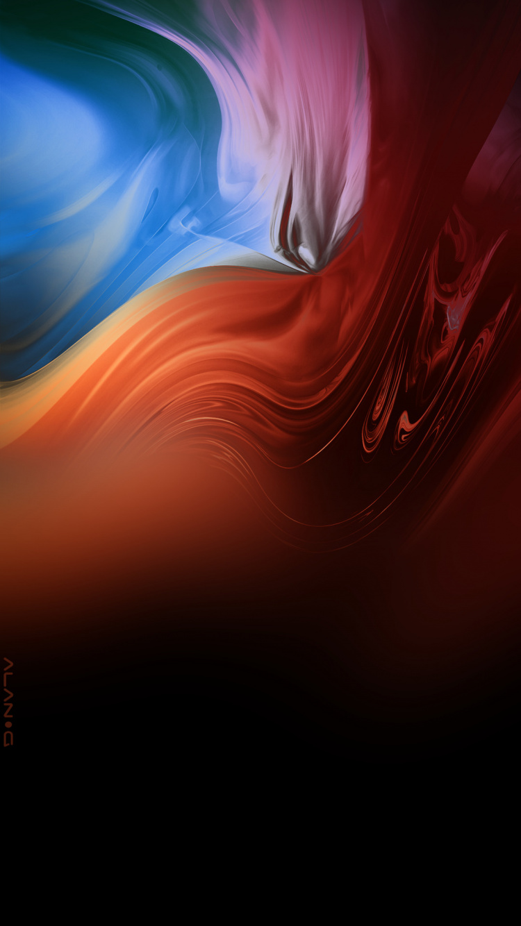 Обои жидкий, арт, электрик, космос, пурпурный цвет в разрешении 750x1334