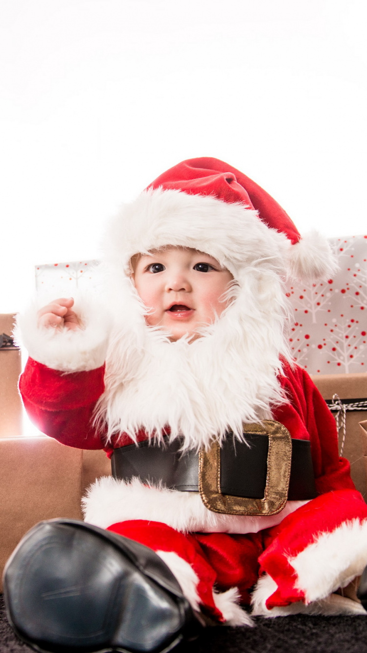 Обои Санта-Клаус, Рождественский день, Рождество, волосы на лице, праздник в разрешении 750x1334