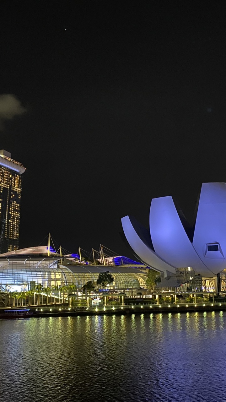 Обои Сингапур, отражение, городской пейзаж, пейзаж, 2019 в разрешении 720x1280