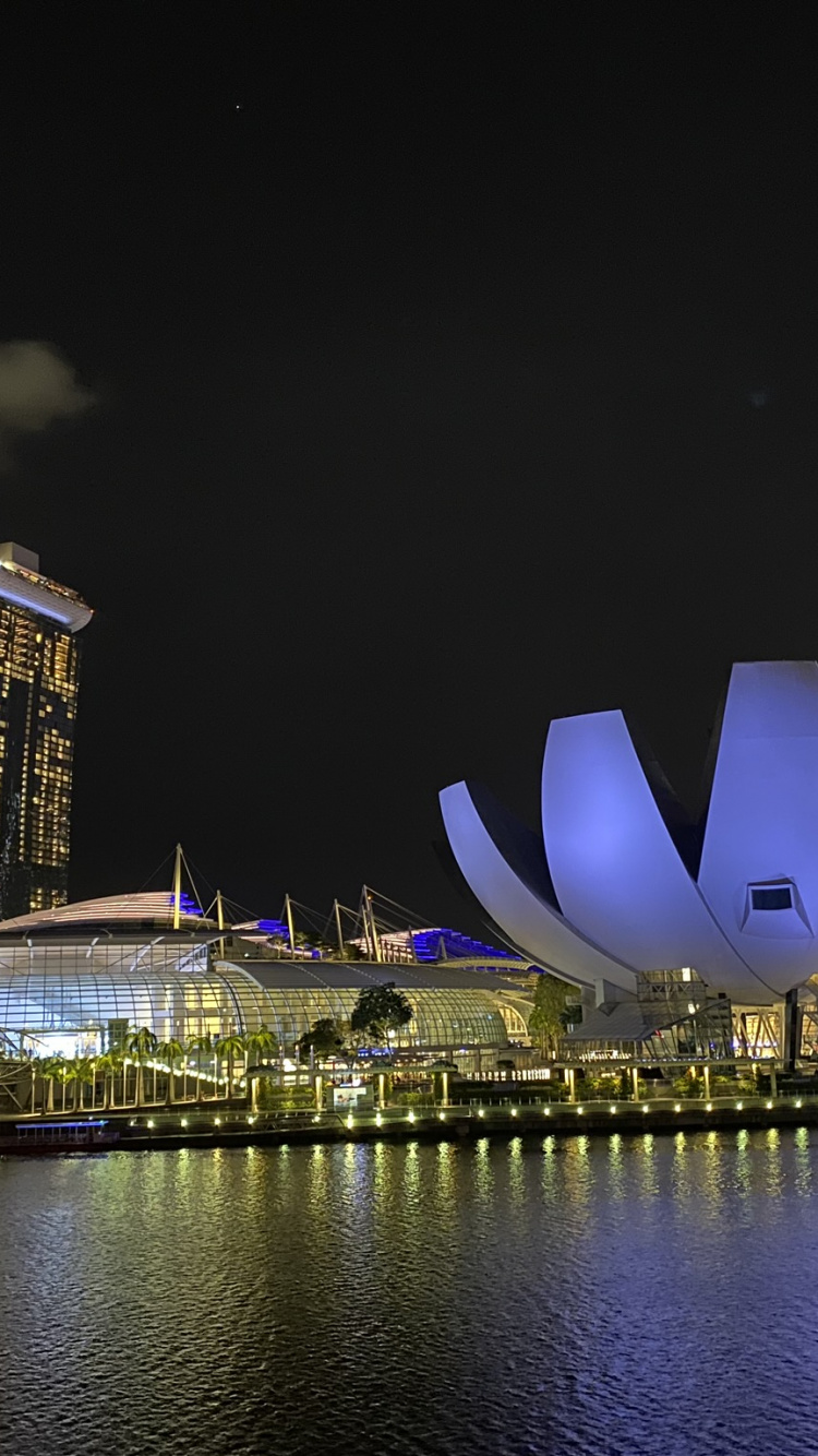 Обои Сингапур, отражение, городской пейзаж, пейзаж, 2019 в разрешении 750x1334