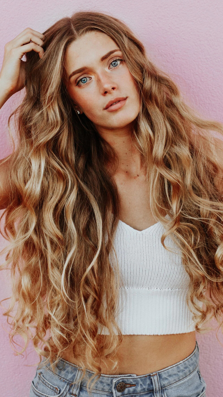 Обои волосы, Волос утюг, прическа, Выпрямление волос, Салон красоты в разрешении 750x1334