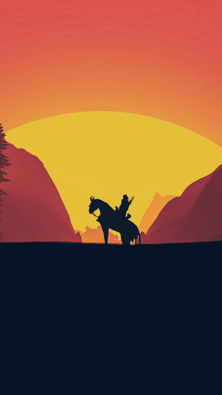 Обои природа, красный цвет, гора, закат, дикая местность в разрешении 750x1334