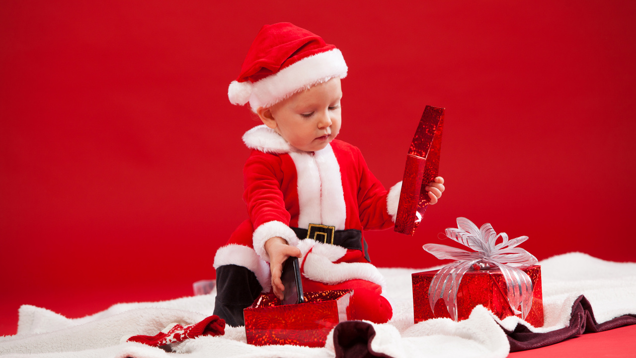 Обои Рождественский день, Санта-Клаус, Новый год, Рождество, праздник в разрешении 1280x720