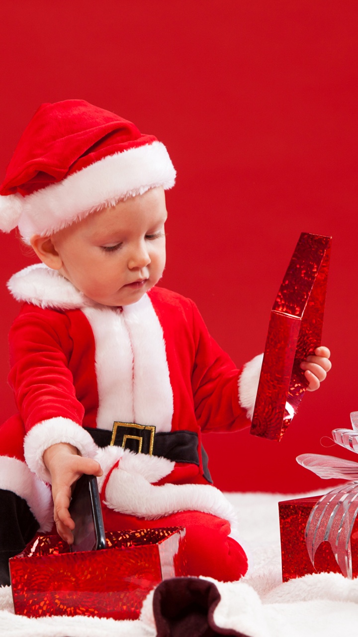 Обои Рождественский день, Санта-Клаус, Новый год, Рождество, праздник в разрешении 720x1280