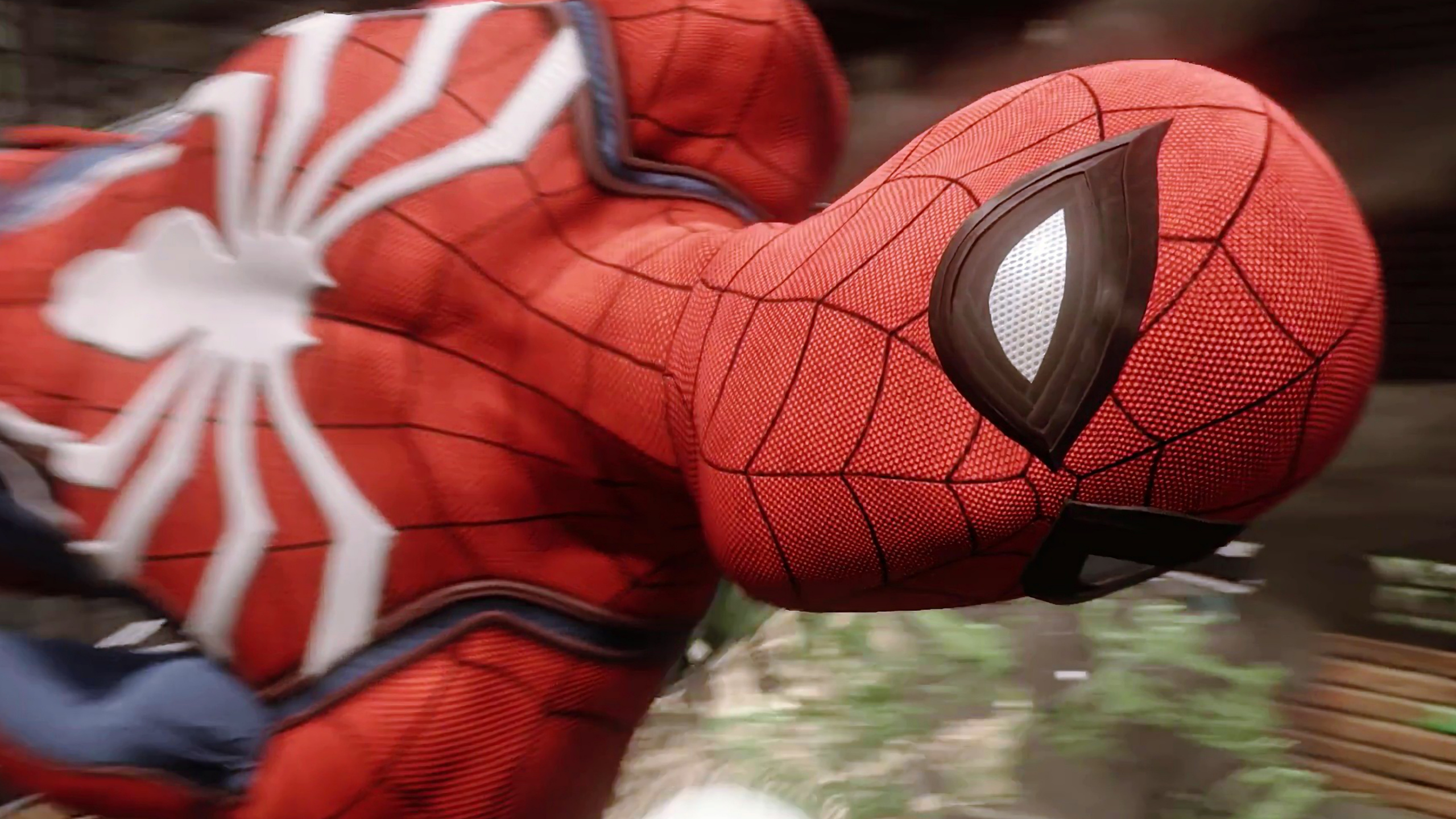 Обои человек-паук, супергерой, красный цвет, кармин, вымышленный персонаж в разрешении 2560x1440