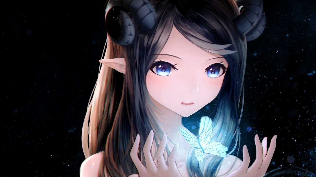 Обои аниме, мультфильм, волосы, длинные волосы, иллюстрация в разрешении 1280x720