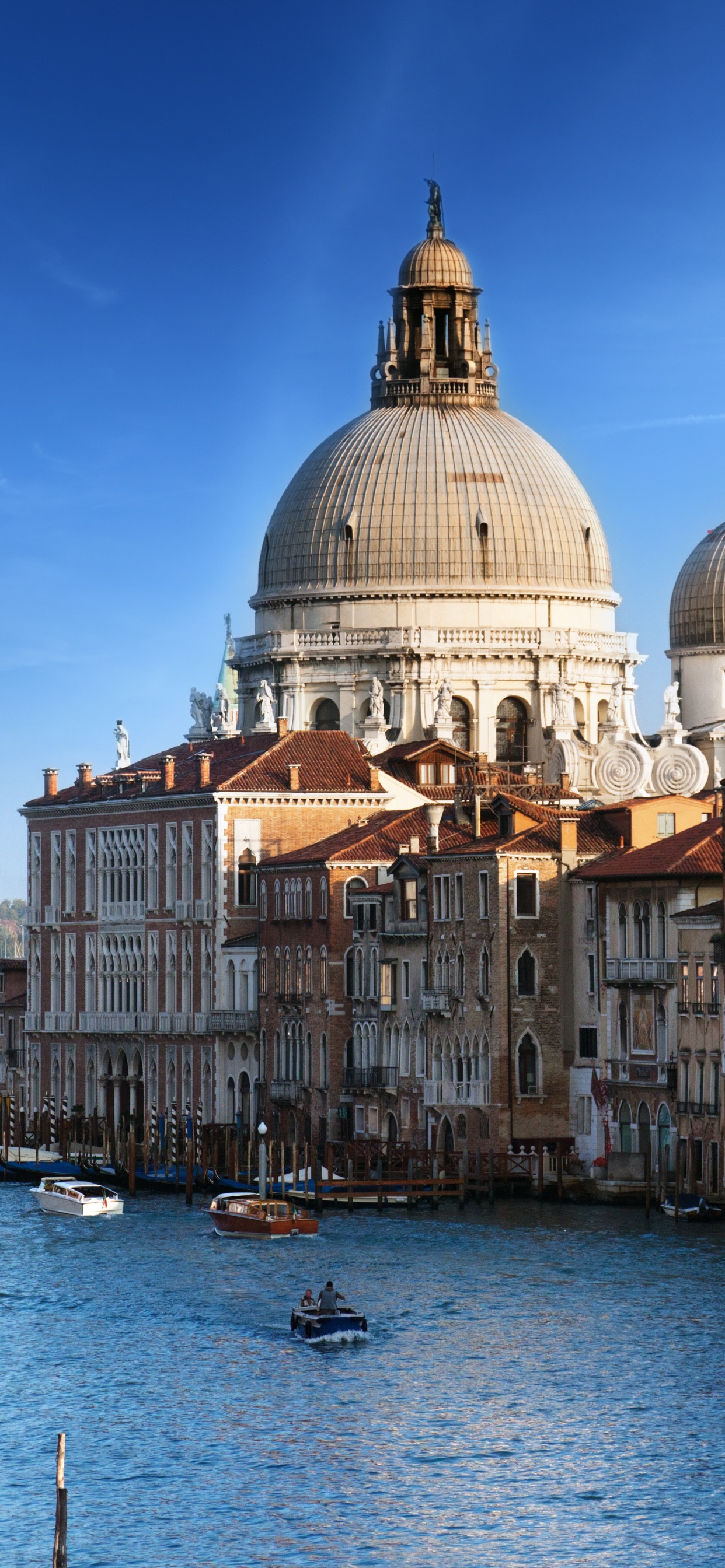 Обои Гранд-канал, водный путь, канал, ориентир, базилика в разрешении 1242x2688