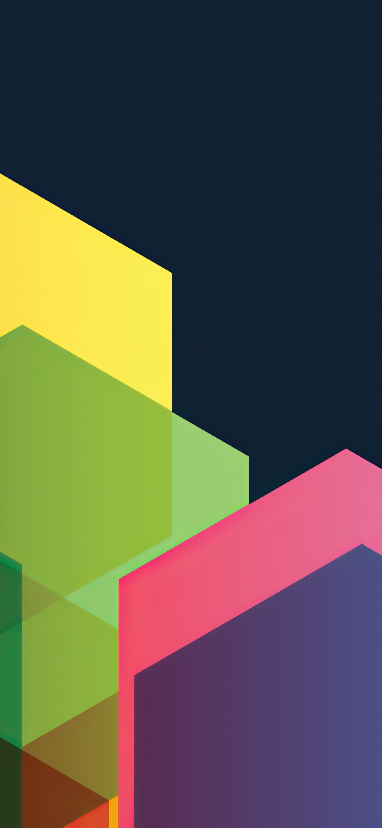 Обои Оранжевый цвет, геометрия, математика, красочность, прямоугольник в разрешении 1242x2688