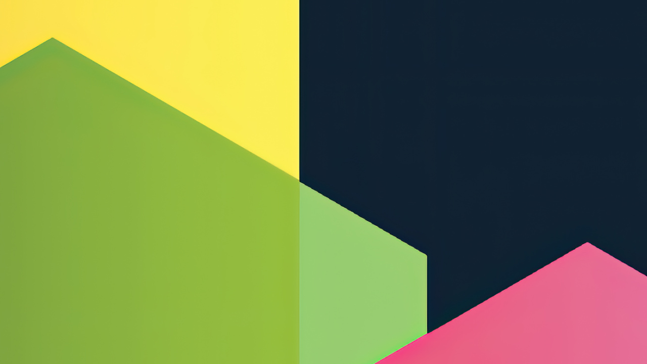 Обои Оранжевый цвет, геометрия, математика, красочность, прямоугольник в разрешении 1280x720