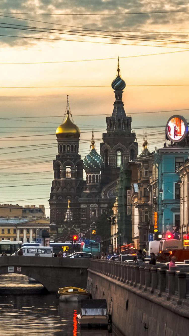 Обои водный путь, ориентир, канал, город, метрополия в разрешении 750x1334