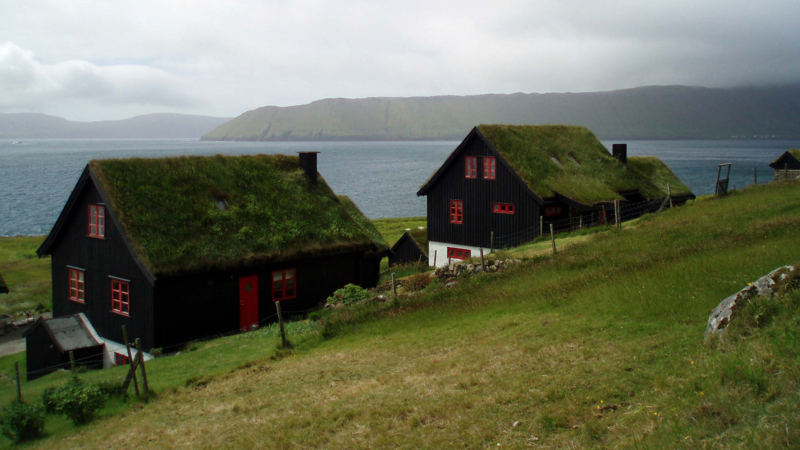 Обои Остров, архипелаг, нагорье, Крофт, коттедж в разрешении 2560x1440