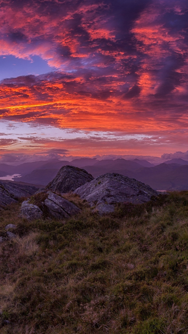 Обои горный рельеф, гора, нагорье, дикая местность, горный хребет в разрешении 750x1334