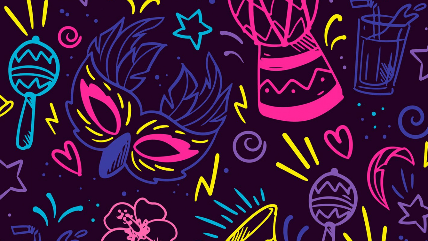 Обои узор, визуальное искусство, графический дизайн, дизайн, черный в разрешении 1366x768