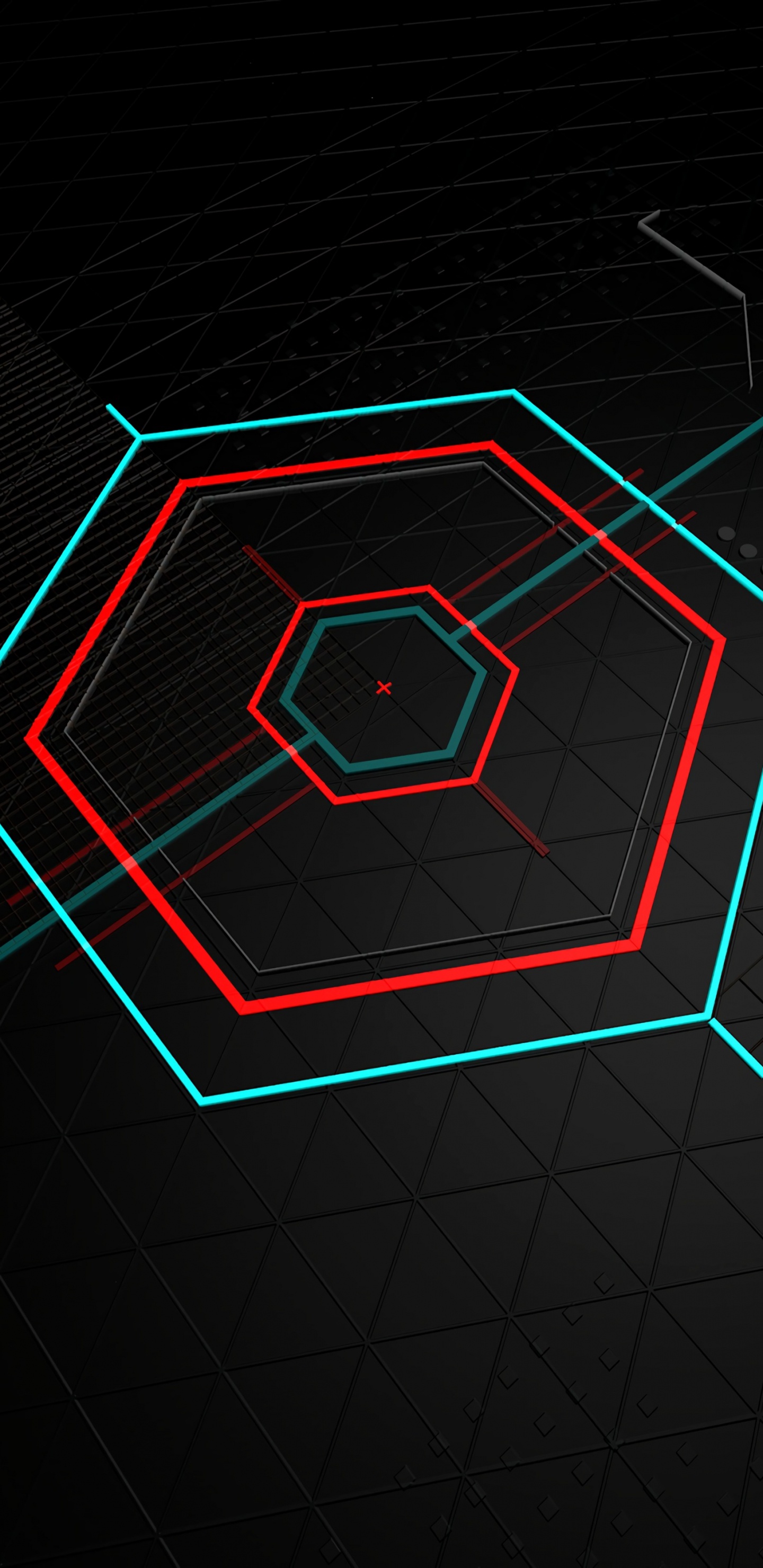 Обои дизайн, технологии, узор, неон, свет в разрешении 1440x2960