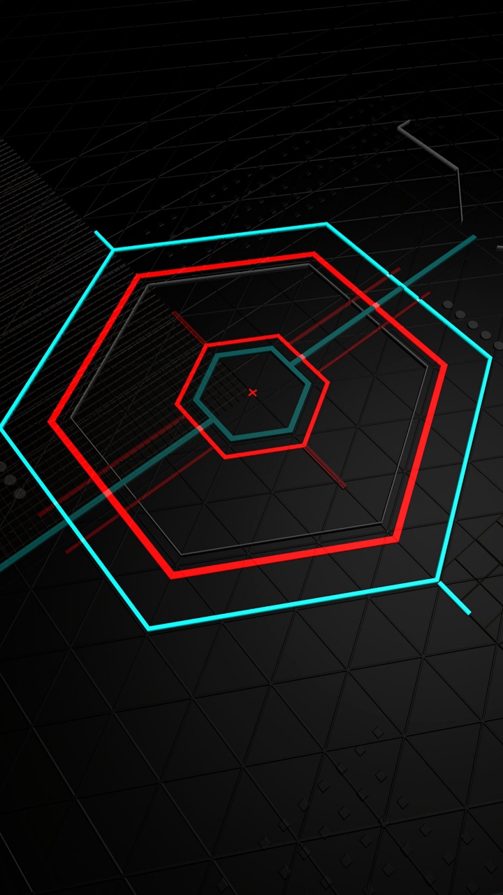 Обои дизайн, технологии, узор, неон, свет в разрешении 720x1280