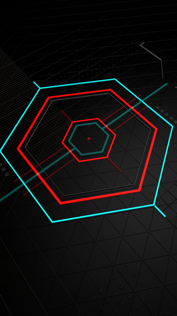 Обои дизайн, технологии, узор, неон, свет в разрешении 750x1334