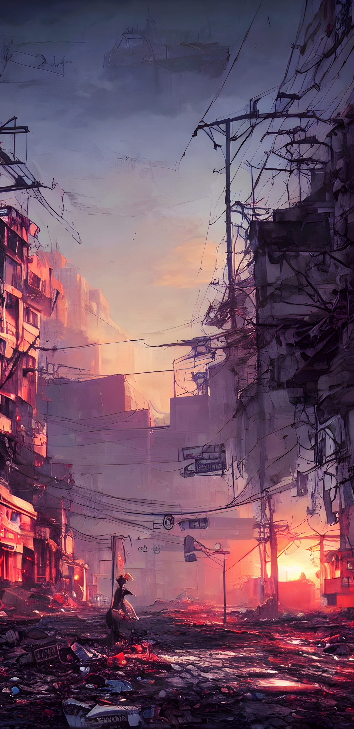 Обои пороговое пространство, облако, атмосфера, дневное время, послесвечение в разрешении 1440x2960