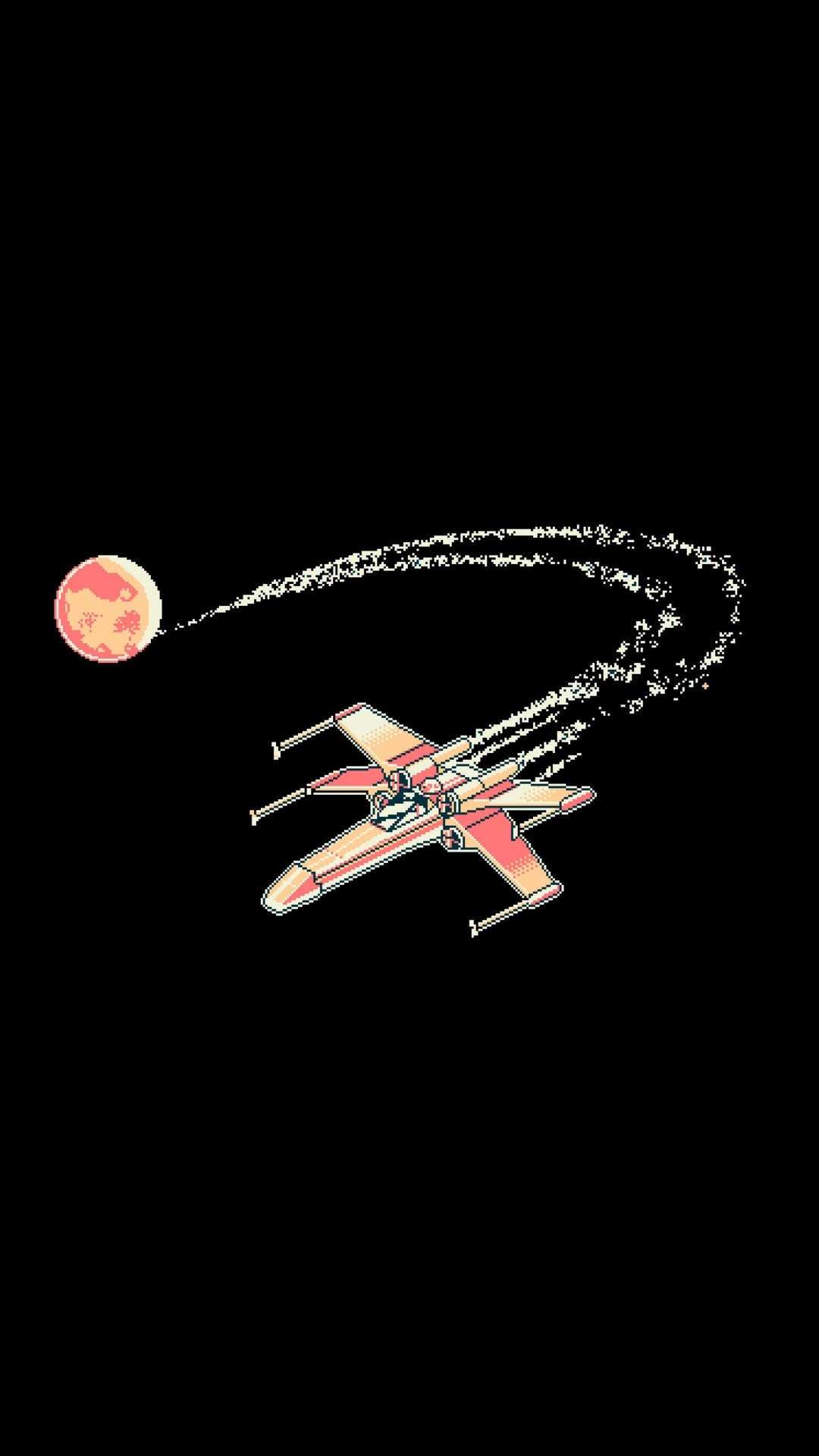 Обои темнота, астрономический объект, самолеты, авиация, арт в разрешении 1080x1920