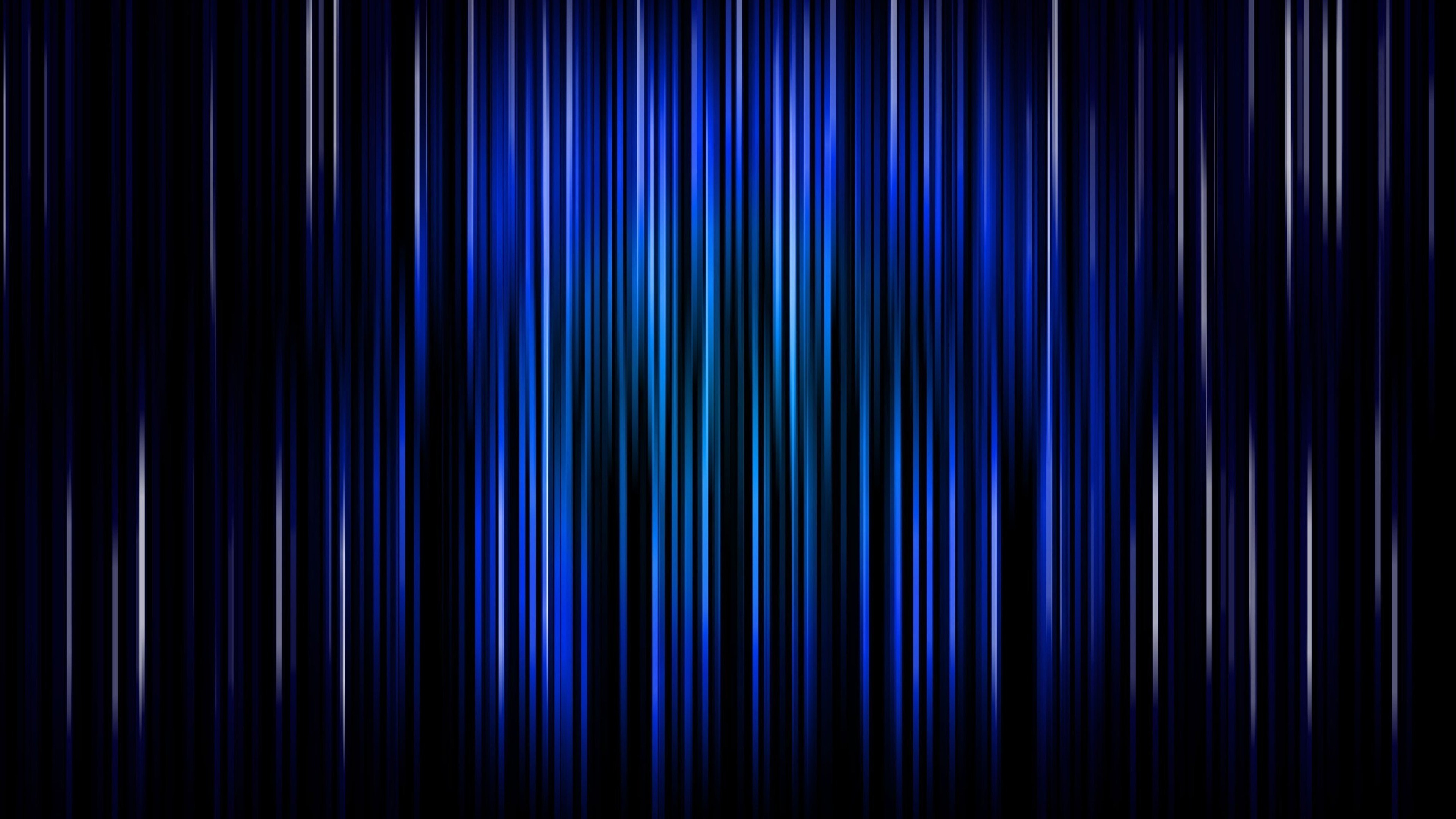Обои свет, синий, электрик, пурпур, линия в разрешении 3840x2160