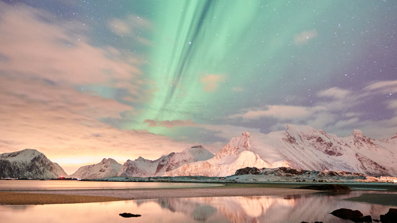 Обои Аврора, нокиа g300 5g, Nokia, БГМ глобальной, смартфон в разрешении 1366x768