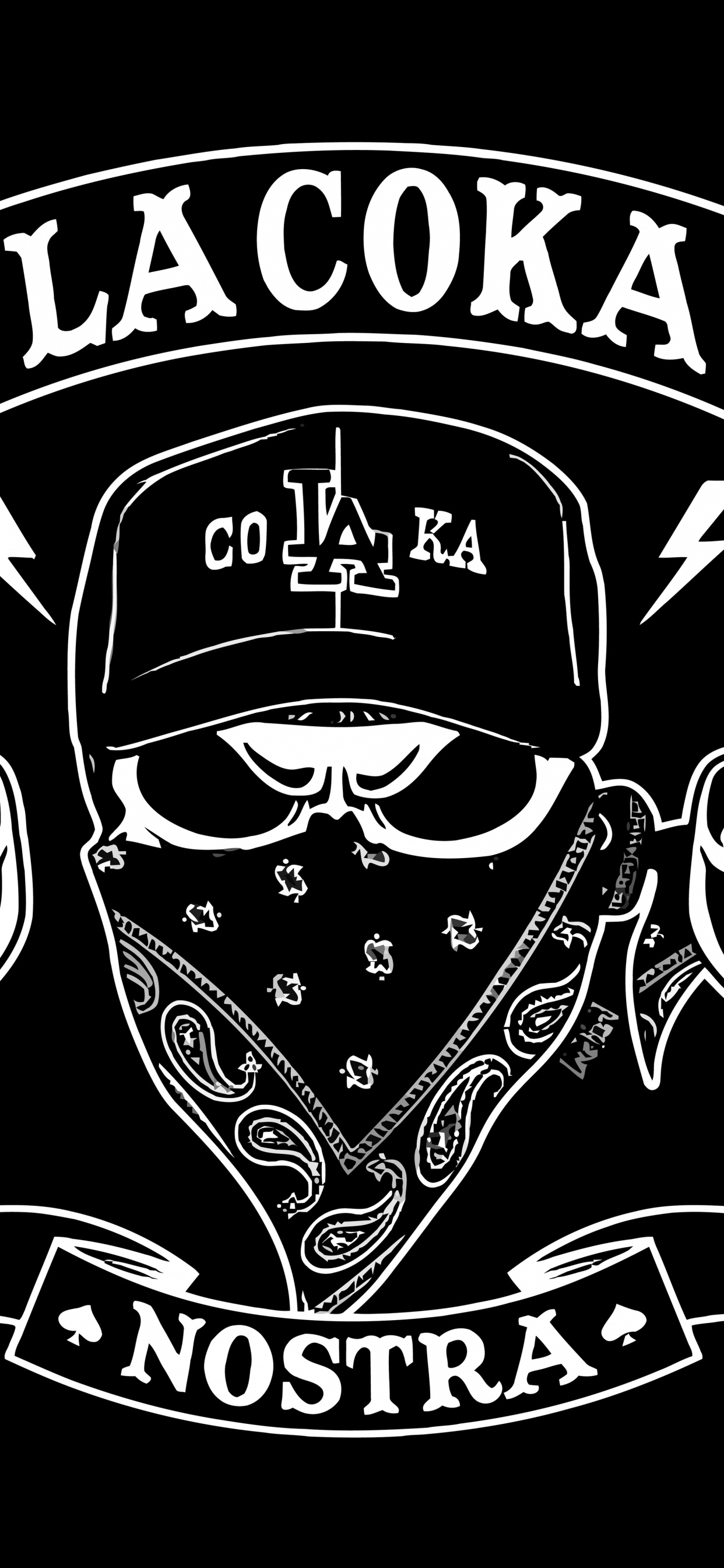 Обои Ла Чока Ностра, Мастера темных искусств, хип хоп музыка, Для Тебя Самого Быть Правдой, лого в разрешении 1242x2688