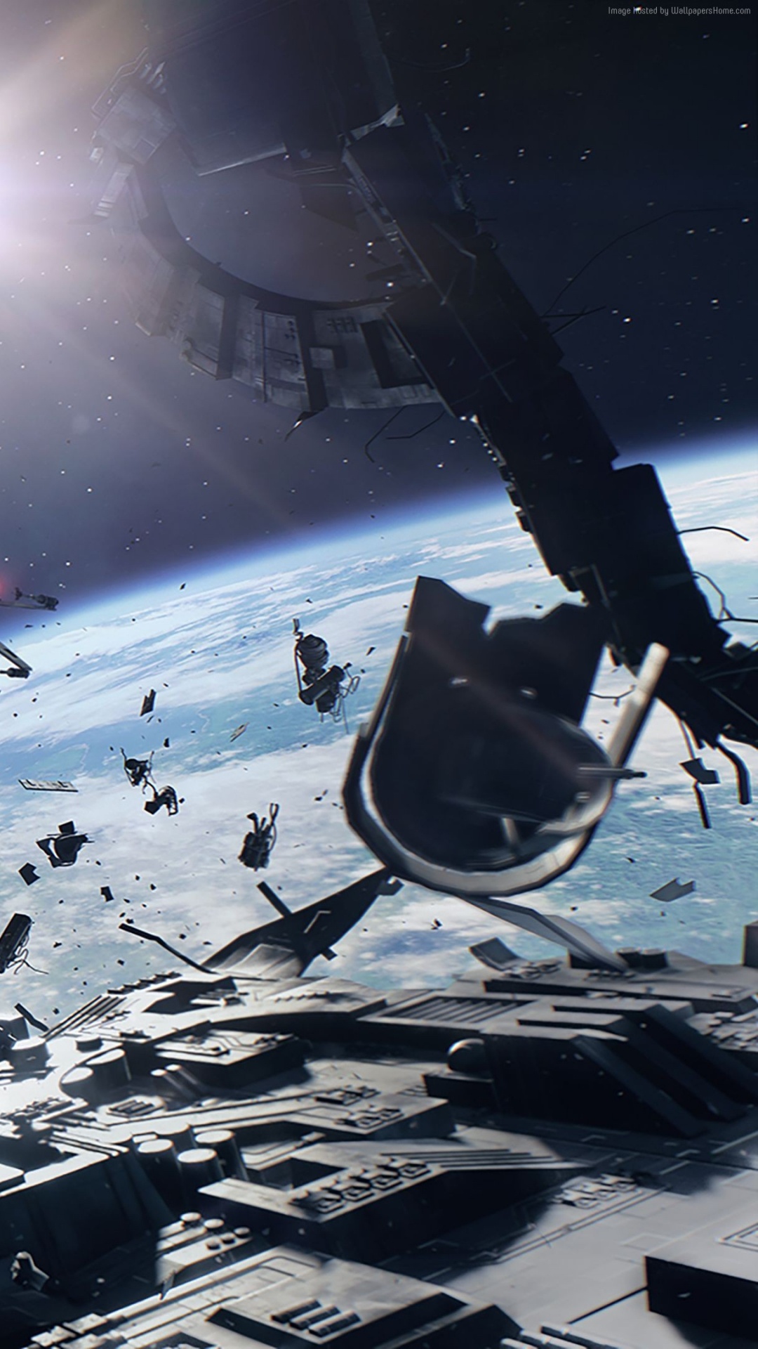 Обои star wars battlefront ii, звездные войны, космос, космическое пространство, видеоигра в разрешении 1080x1920