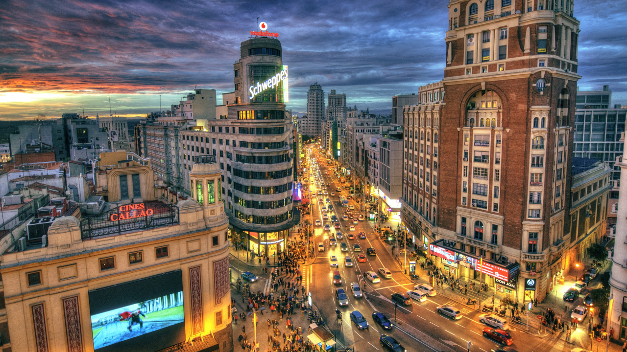 Обои город, городской пейзаж, городской район, метрополия, ориентир в разрешении 1280x720