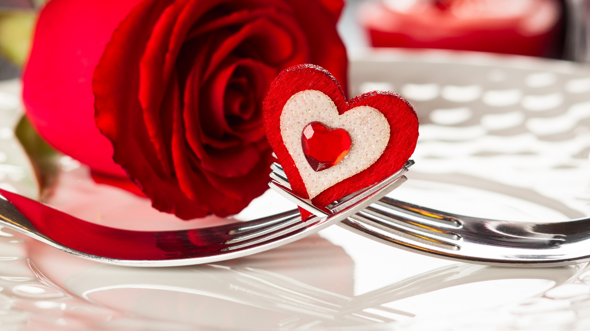 Обои День Святого Валентина, сердце, любовь, Роза, цветок в разрешении 1920x1080