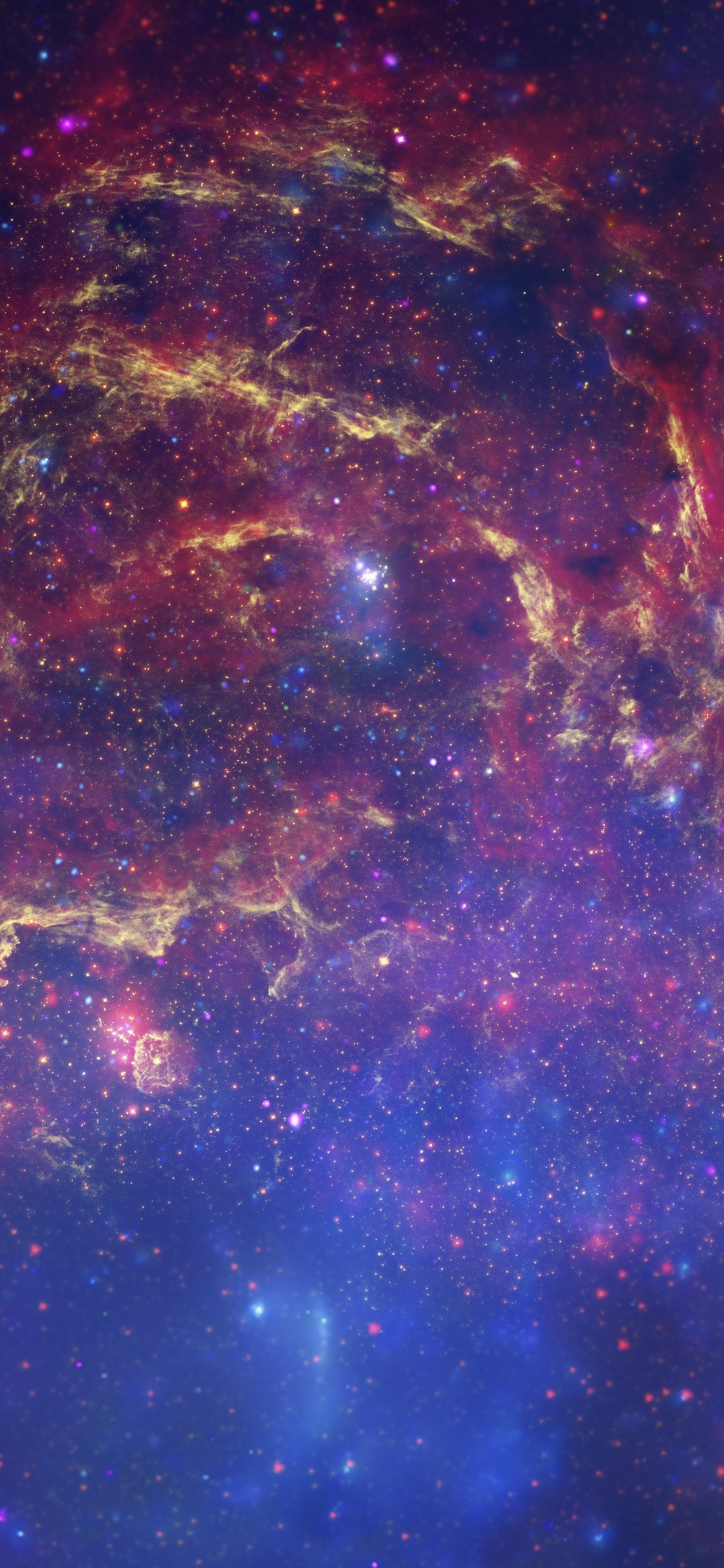 Обои НАСА, космический телескоп Хаббл, Чандра рентгеновской обсерватории, Астрономия, туманность в разрешении 1125x2436