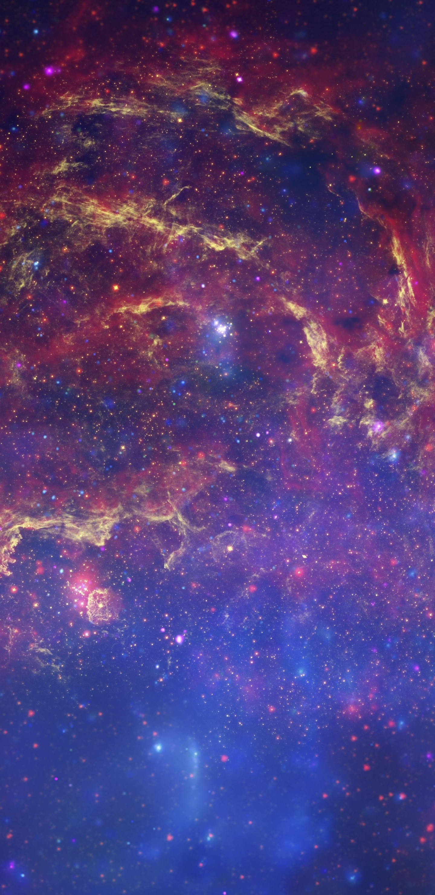 Обои НАСА, космический телескоп Хаббл, Чандра рентгеновской обсерватории, Астрономия, туманность в разрешении 1440x2960