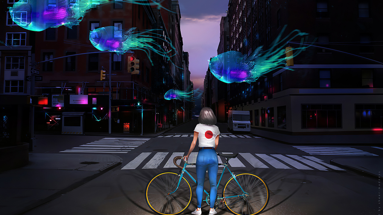 Обои цифровое искусство, арт, концептуальное искусство, рисование, произведение искусства в разрешении 1280x720