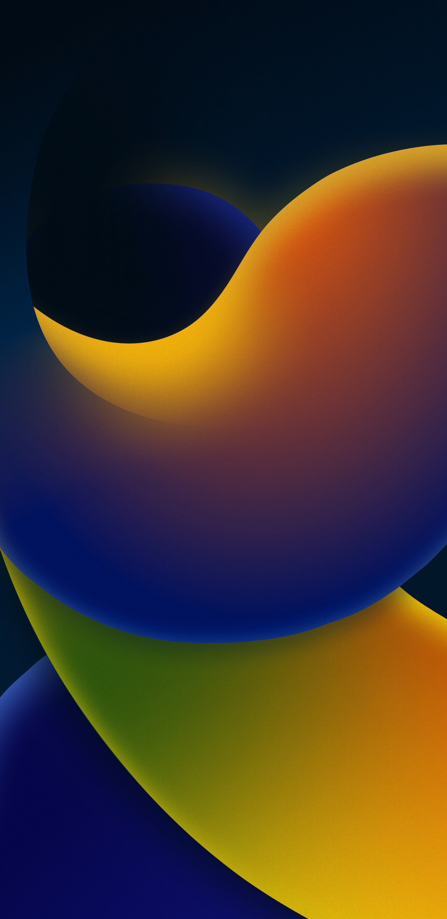 Обои iOS 16, ios, iOS 14, Свет-в-темный цвет схема, iOS 15 в разрешении 1440x2960