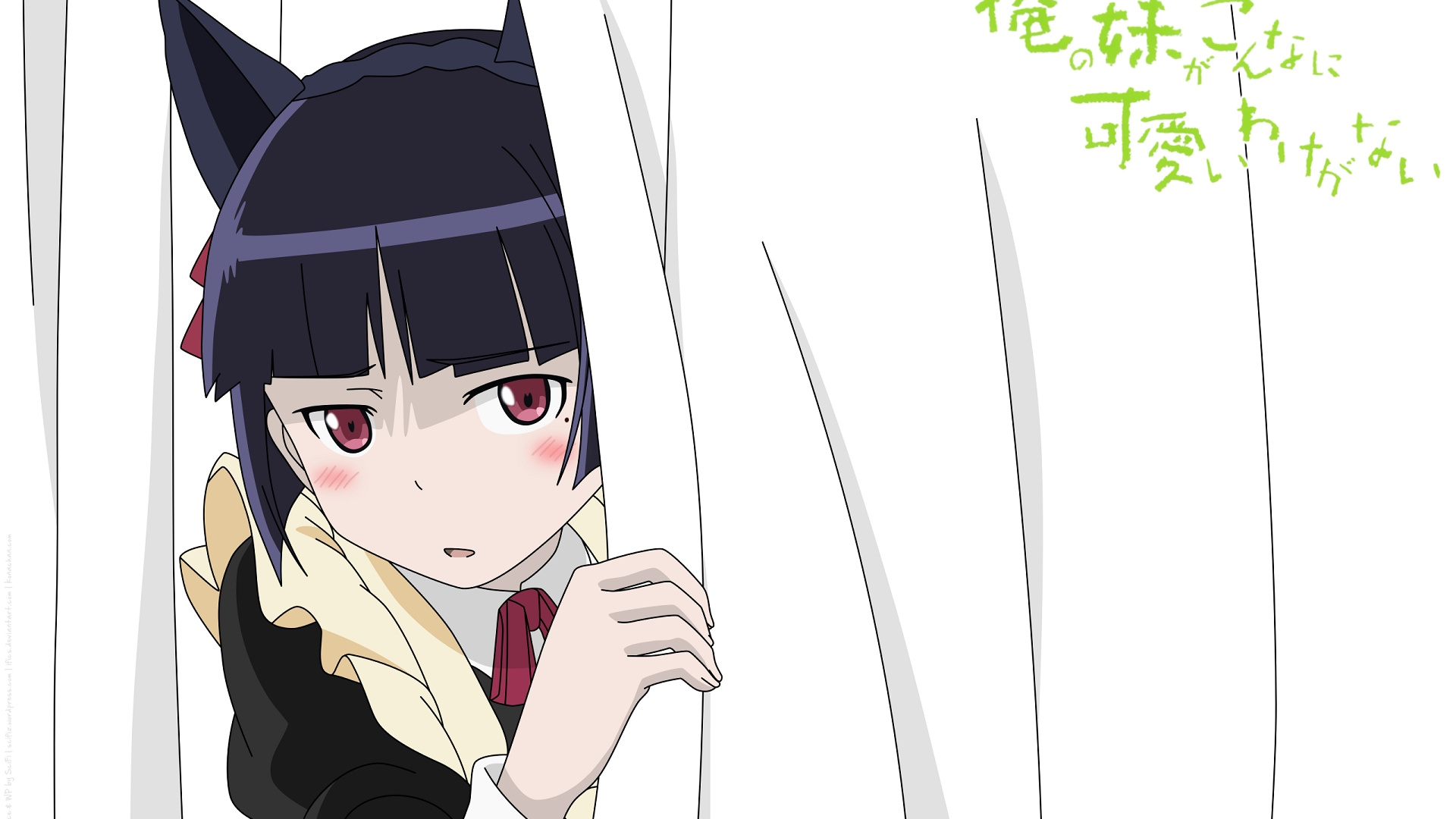 Обои oreimo, мультфильм, иллюстрация, нос, характер в разрешении 1920x1080